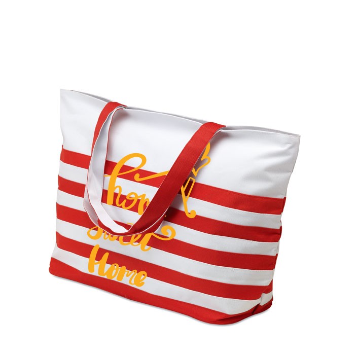 Zweifarbige Strandtasche bedrucken - Maggie