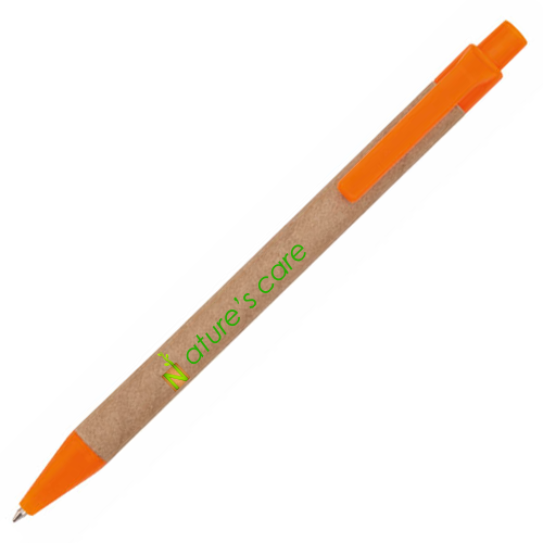 Kugelschreiber bedrucken ökologisch Recycling Pappe - Rika