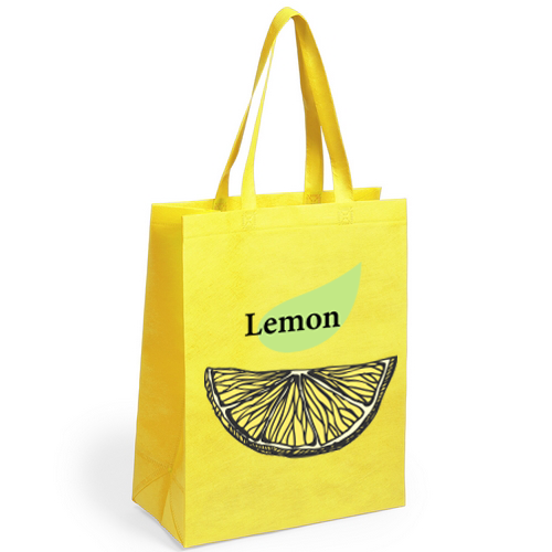 Bedruckte Stofftasche aus Vliesstoff in leuchtenden Farben 80 g/m² - Bielefeld