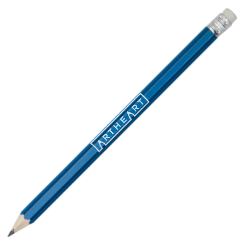 Bleistift bedruckt zweifarbig mit Radiergummi - Ilex