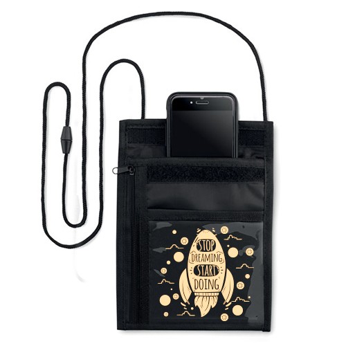 Personalisierte Brieftasche zum Umhängen aus 70D Polyester