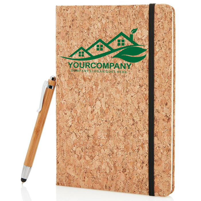 A5 Notizbuch aus Kork mit Stift - Idalina