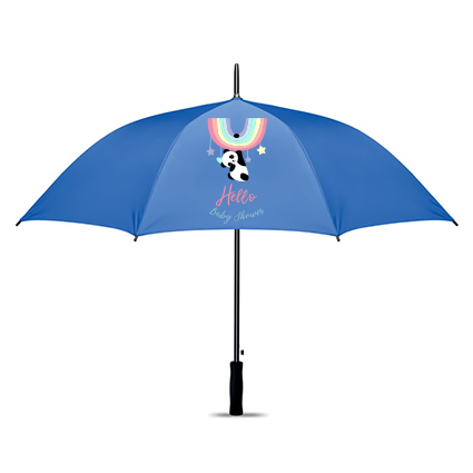 Regenschirm bedrucken silbernes Innenleben 120 cm - Sashima