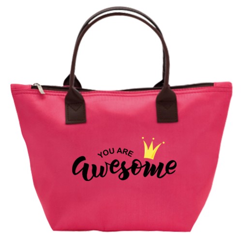 Bedruckte Henkeltasche aus resistentem Polyester - Nira