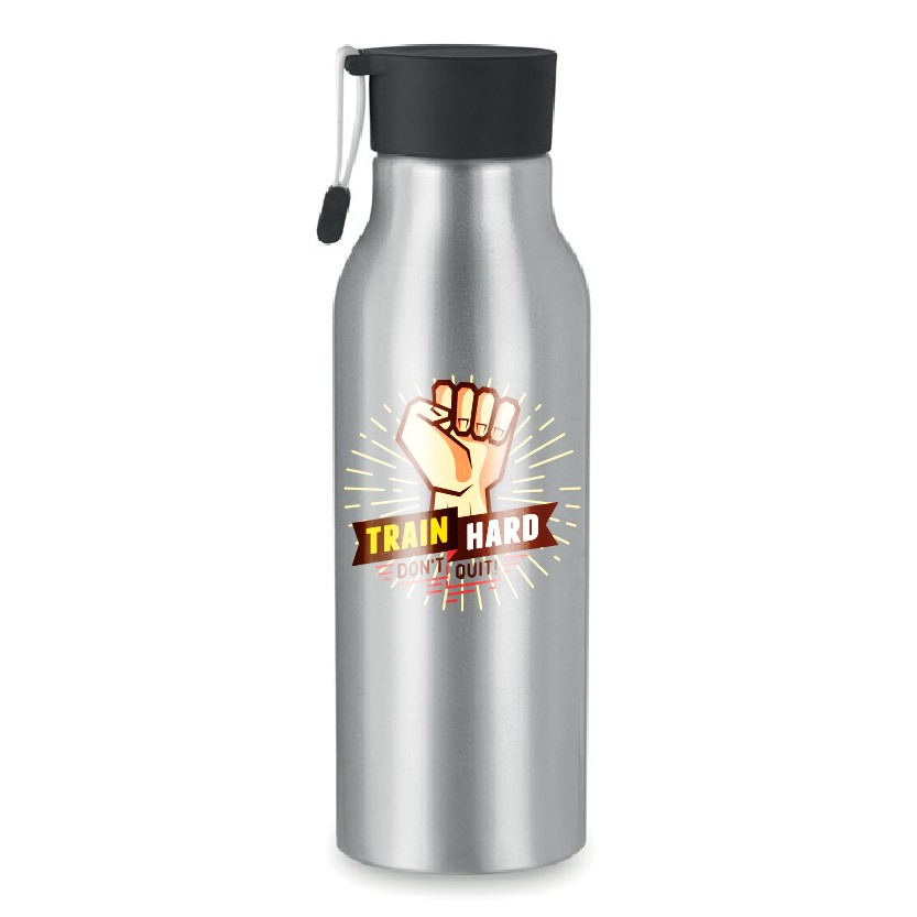 Bedruckte Trinkflasche aus Aluminium 500ml - Milo