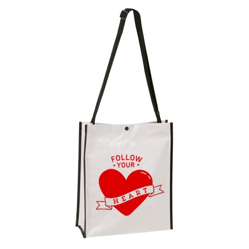 Bedruckte Stofftasche aus Vliesstoff mit verstellbaren Griffen und Verschluss 130 g/m² - Chemnitz