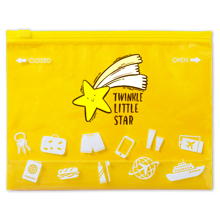 Personalisierte Mehrzwecktasche transparent 23 x 18 x 6,5 cm - Susannah
