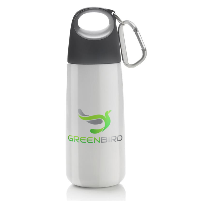 Bedruckte Trinkflasche Bopp aus isothermem Edelstahl 350 ml - Elena