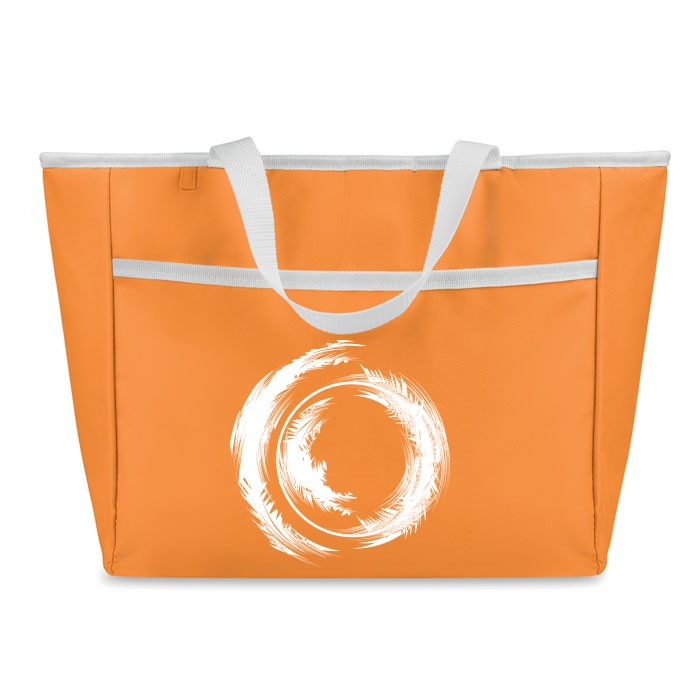 Bedruckte Kühltasche/Einkaufstasche aus 600D Polyester - Long Beach