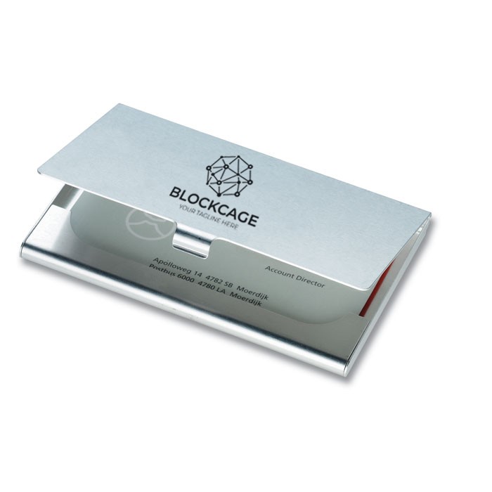 Visitenkarten-Etui aus Aluminium