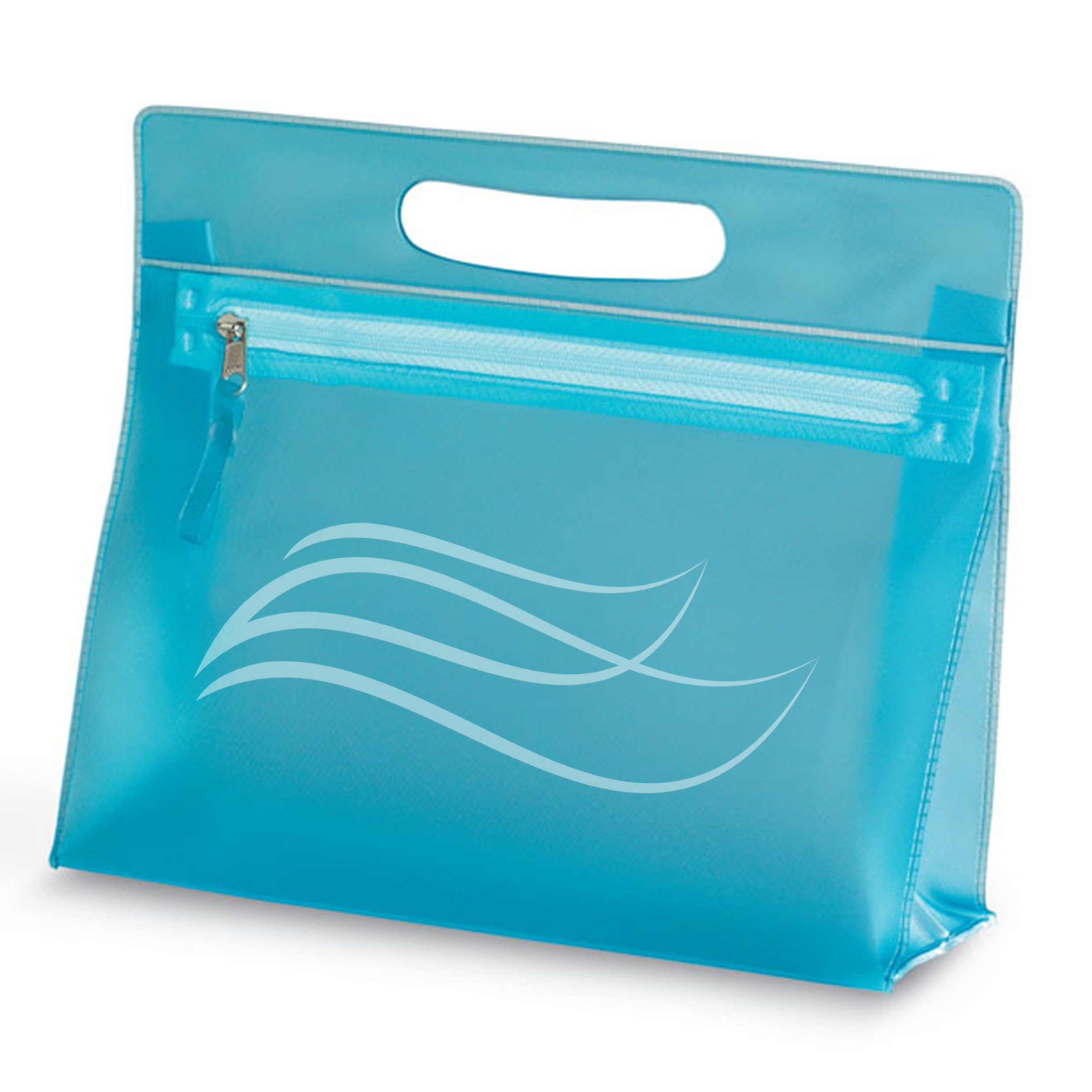 Personalisierte Kosmetiktasche transparente avec anse et fermeture éclair 24 x 20 x 7 cm - Alice