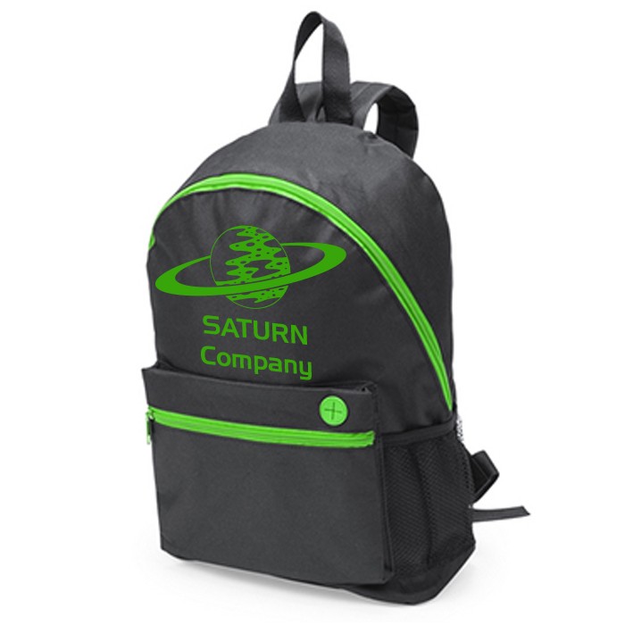 Schwarzer Rucksack aus 600D Polyester - Camille