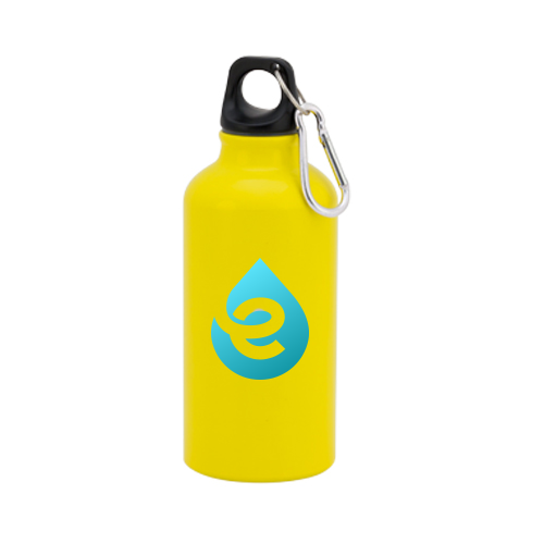 Bedruckte Trinkflasche aus Aluminium 400 ml - Emilio